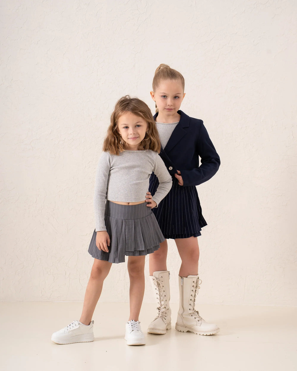 Striped Pleated Mini Skirt - Venti