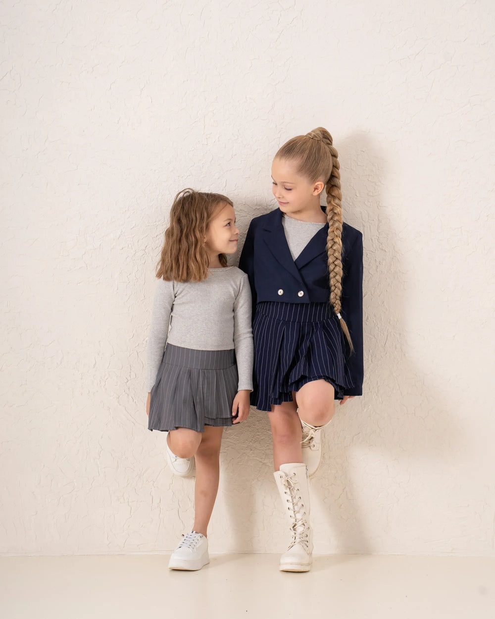 Striped Pleated Mini Skirt - Venti