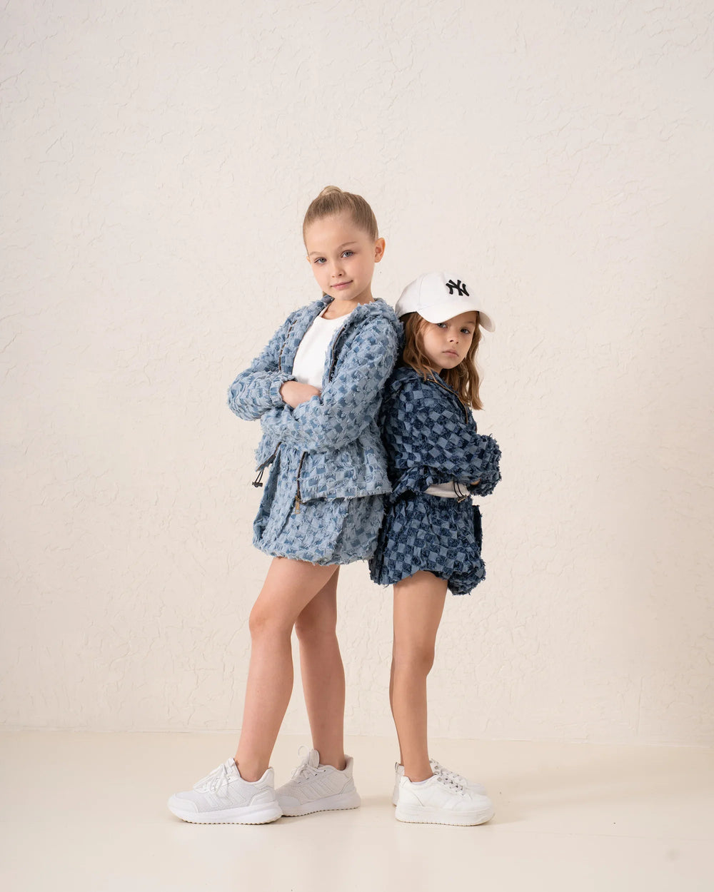 Puffball Textured Denim Skirt - Venti