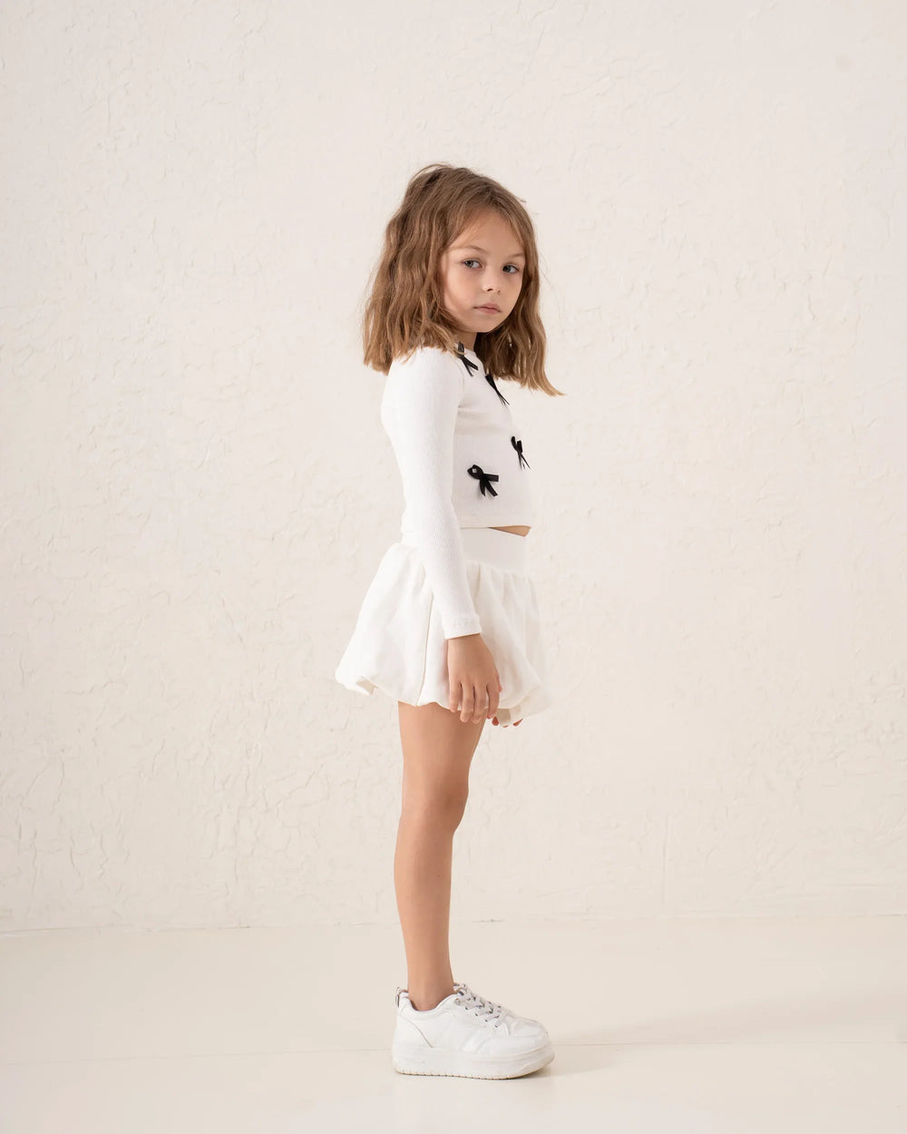 Ribbed Waist Puffball Skirt - Venti