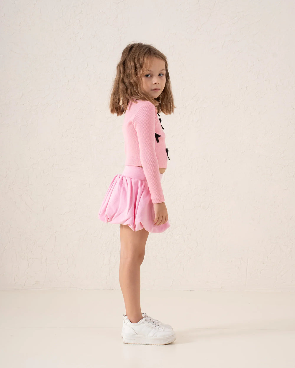 Ribbed Waist Puffball Skirt - Venti