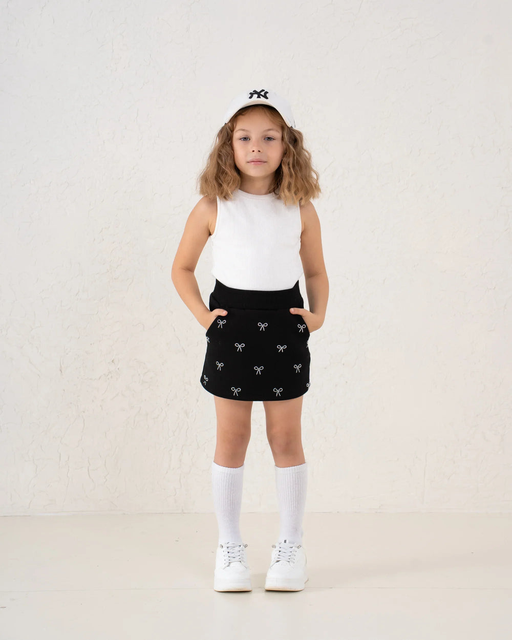 Embellished Bow Mini Skirt - Venti