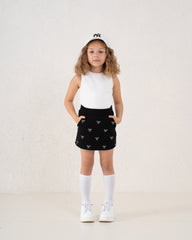 Embellished Bow Mini Skirt