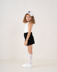 Embellished Bow Mini Skirt