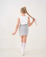 Embellished Bow Mini Skirt