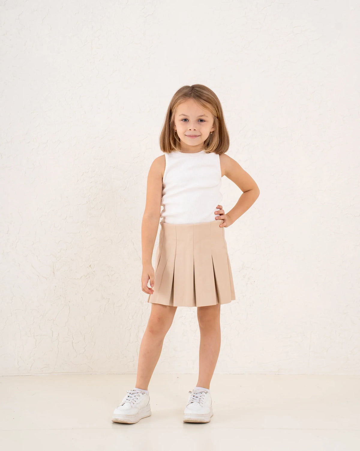 Leather Pleated Skirt - Venti