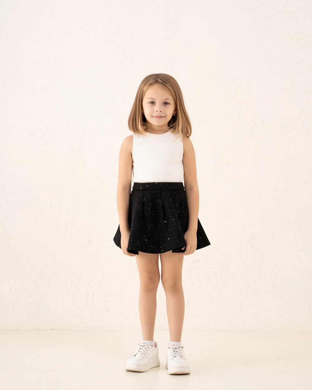 Pleated Sparkling Wool-Like Skirt - Venti