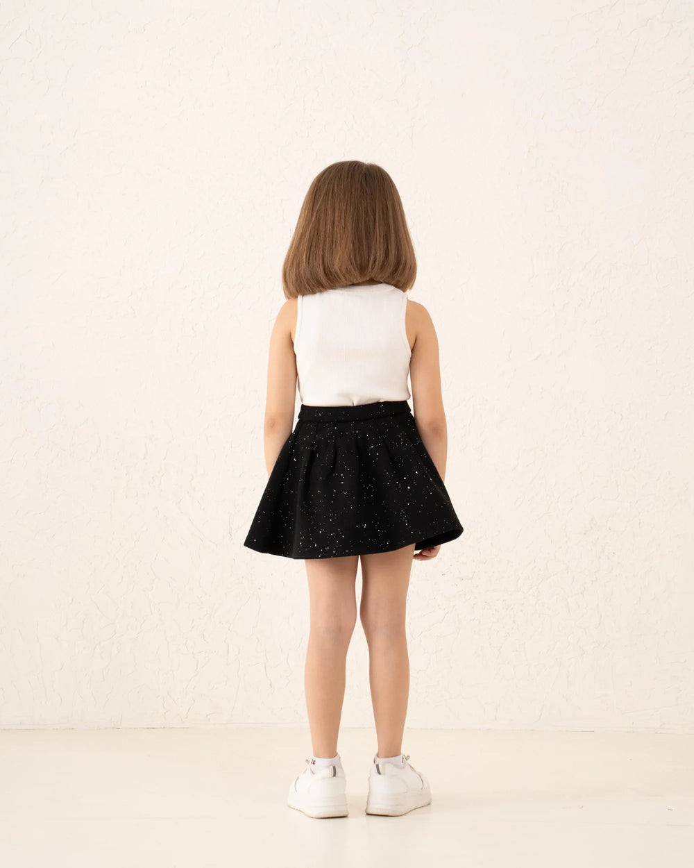 Pleated Sparkling Wool-Like Skirt - Venti