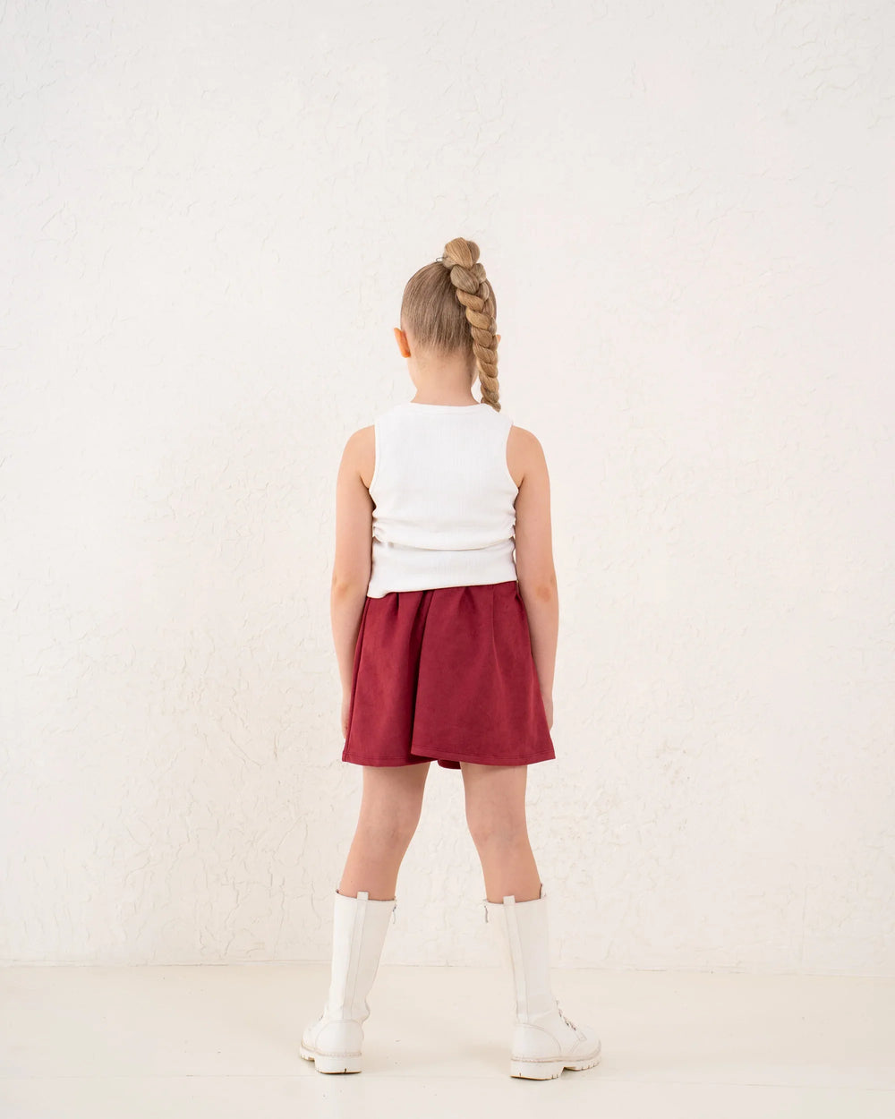 Pleated Suede Skirt - Venti