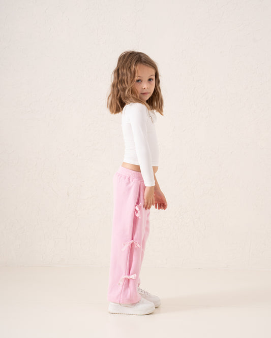 Side Bow Tie Sweatpants