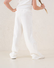 Bow Detail Wide-Leg Pants