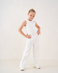 Bow Detail Wide-Leg Pants