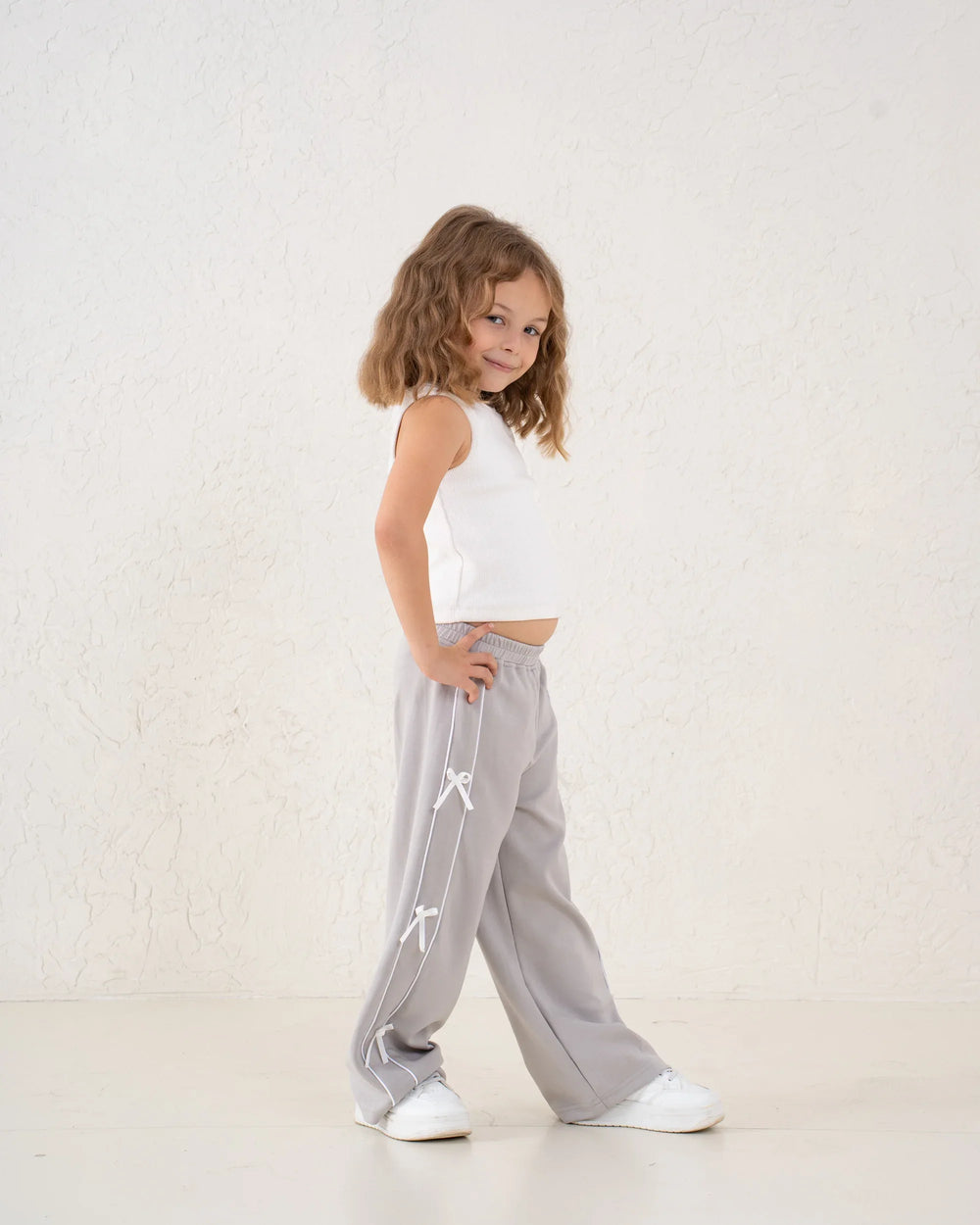 Bow Detail Wide-Leg Pants - Venti