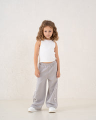 Bow Detail Wide-Leg Pants
