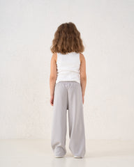 Bow Detail Wide-Leg Pants