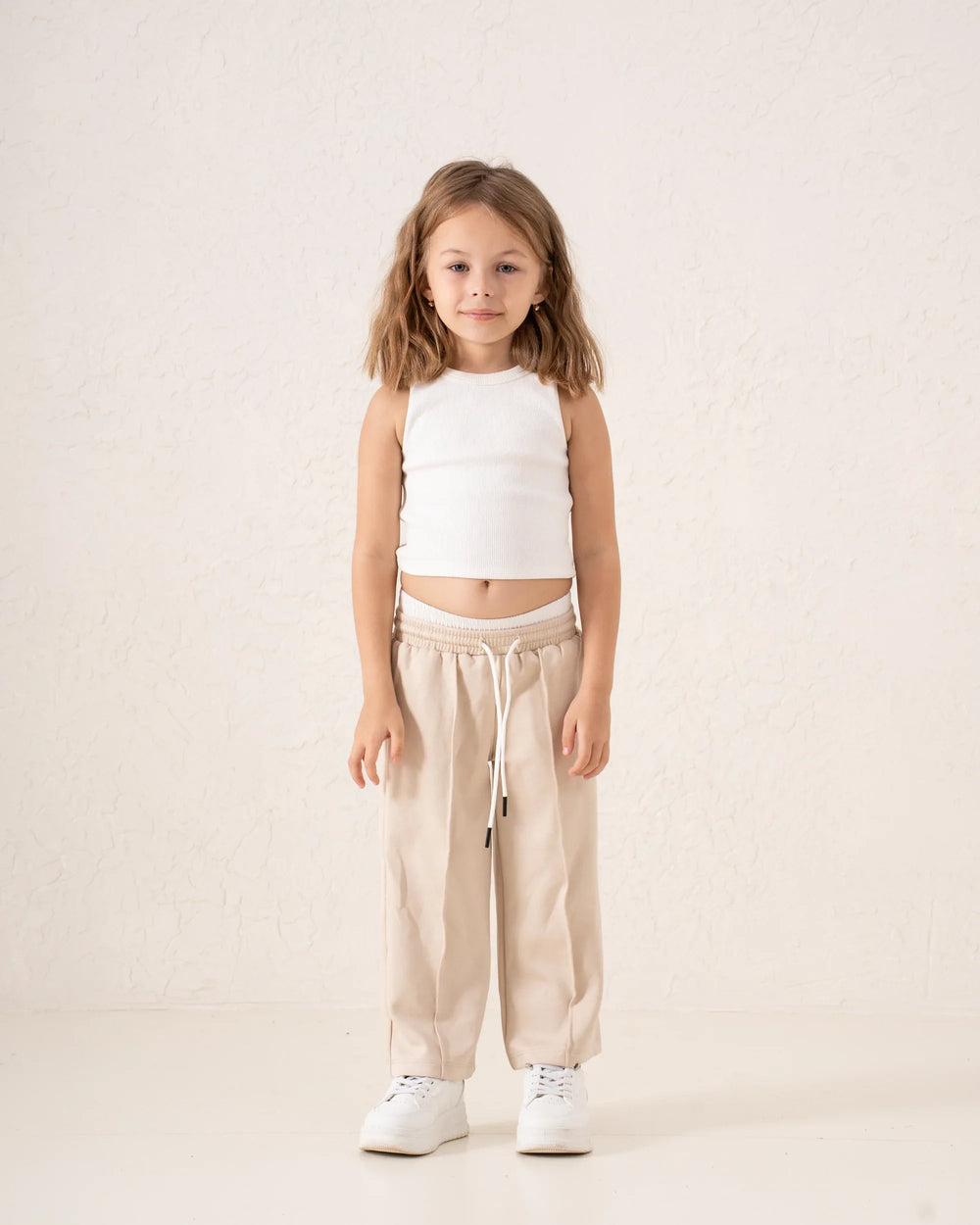 Double-Waist Wide-Leg Track Pants - Venti