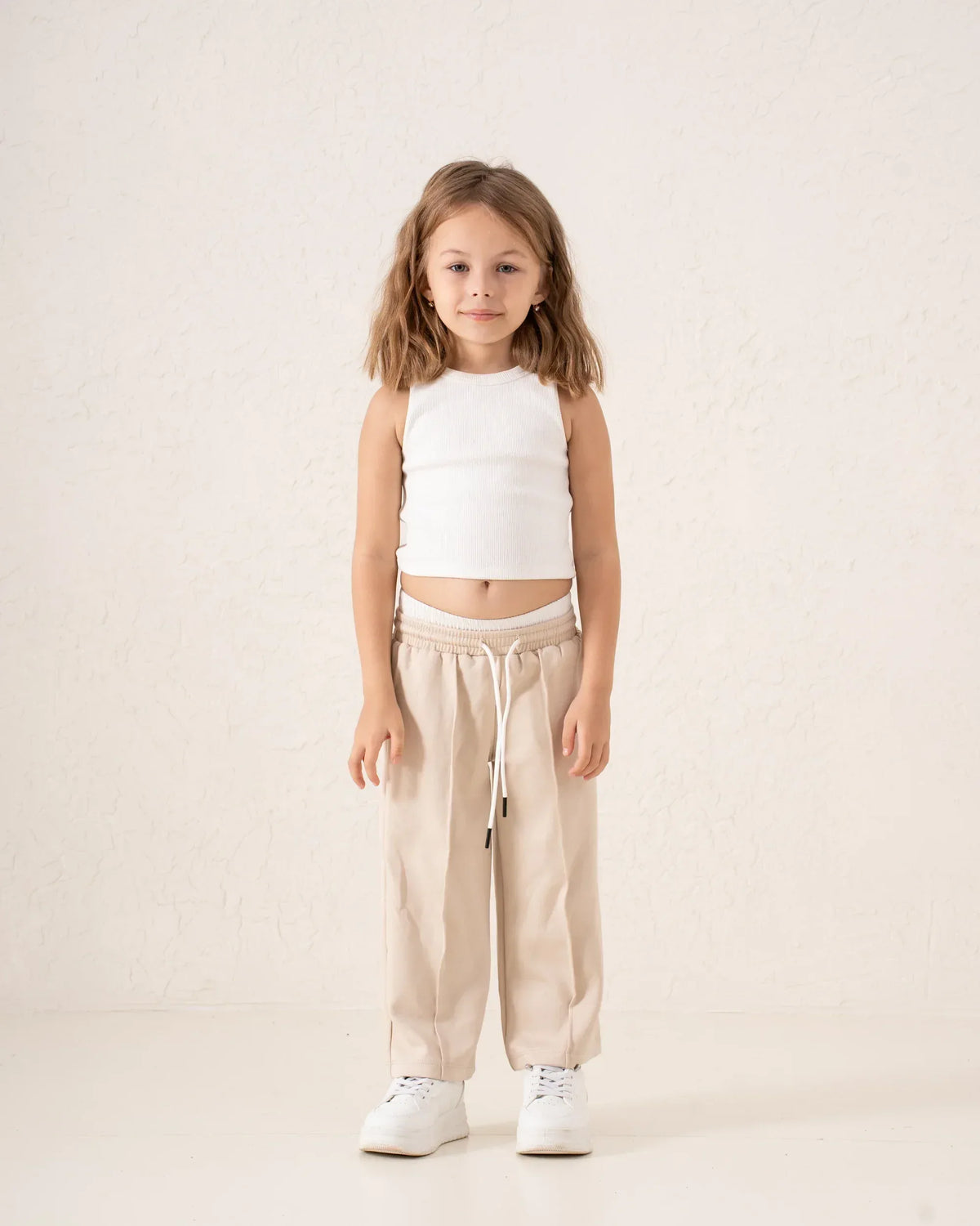 Double-Waist Wide-Leg Track Pants - Venti
