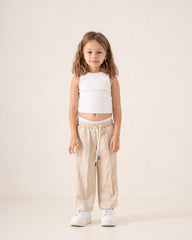 Double-Waist Wide-Leg Track Pants