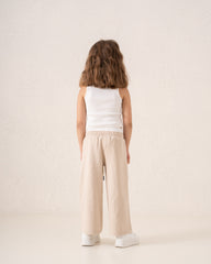 Double-Waist Wide-Leg Track Pants