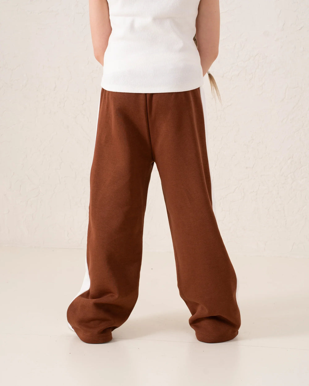 Contrast Wide-Leg Side Stripe Pants - Venti