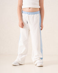 Contrast Wide-Leg Side Stripe Pants