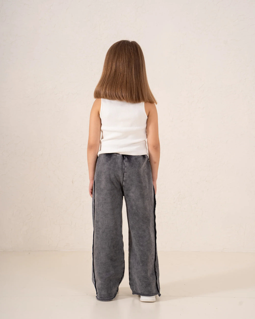 Acid Wash Cargo Wide-Leg Pants - Venti