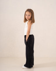 Acid Wash Cargo Wide-Leg Pants
