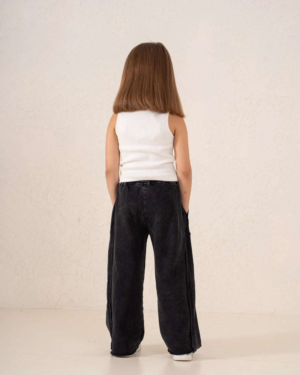 Acid Wash Cargo Wide-Leg Pants - Venti