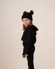 Ribbed Hoodie Pullover