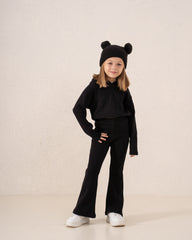Ribbed Flared Lounge Pants