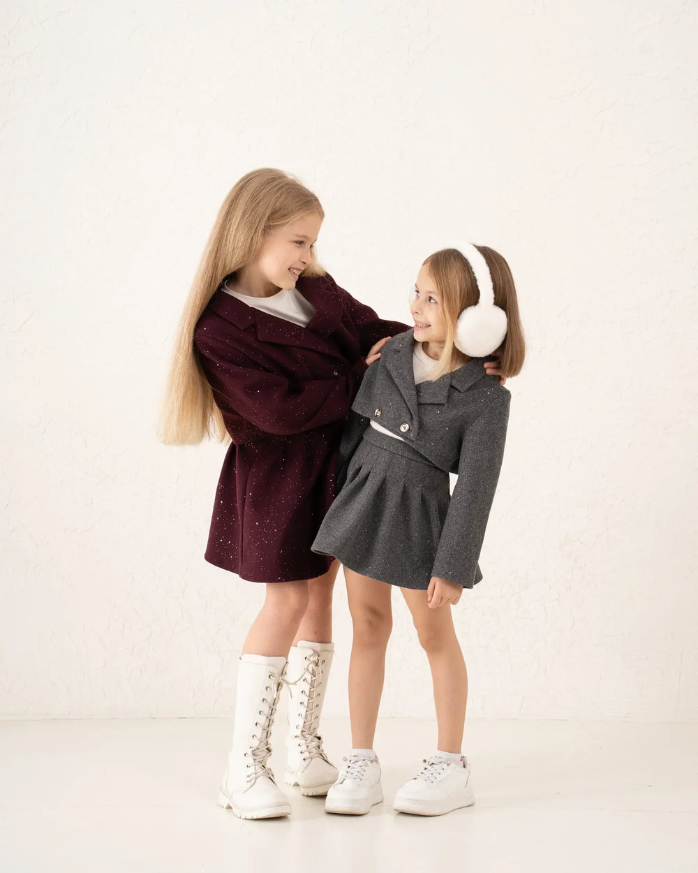 Pleated Sparkling Wool-Like Skirt - Venti