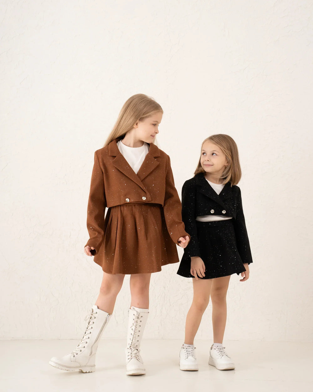 Pleated Sparkling Wool-Like Skirt - Venti