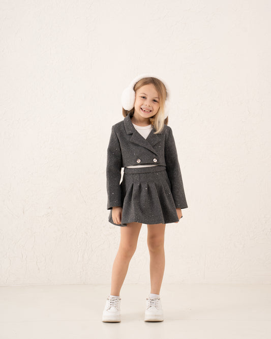 Sparkling Wool-Like Blazer