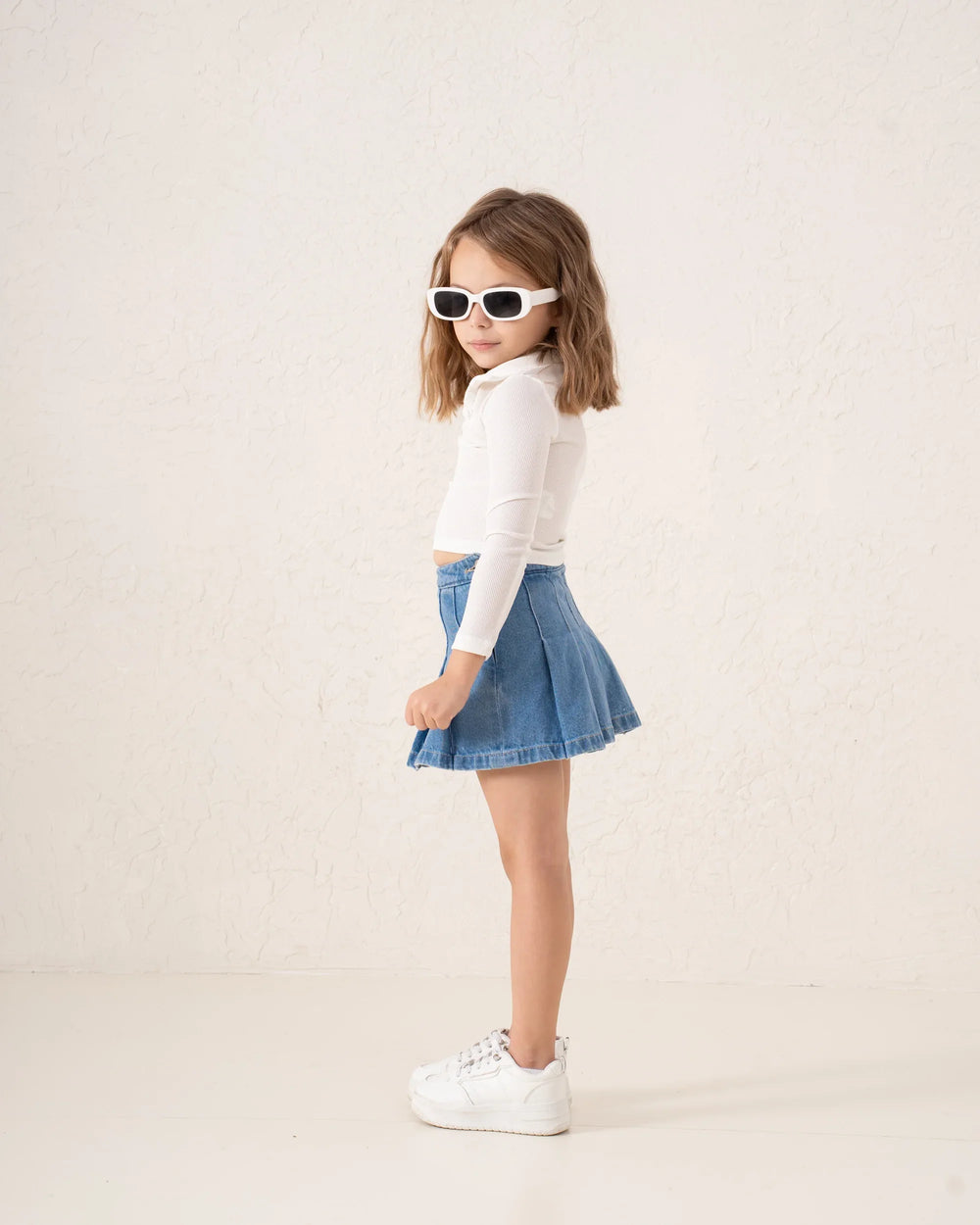 Ribbed Polo Long Sleeve Top - Venti