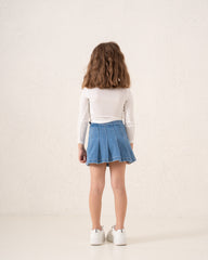 Ribbed Polo Long Sleeve Top