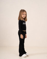 New York Contrast Trim Long Sleeve Top