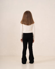 New York Contrast Trim Long Sleeve Top