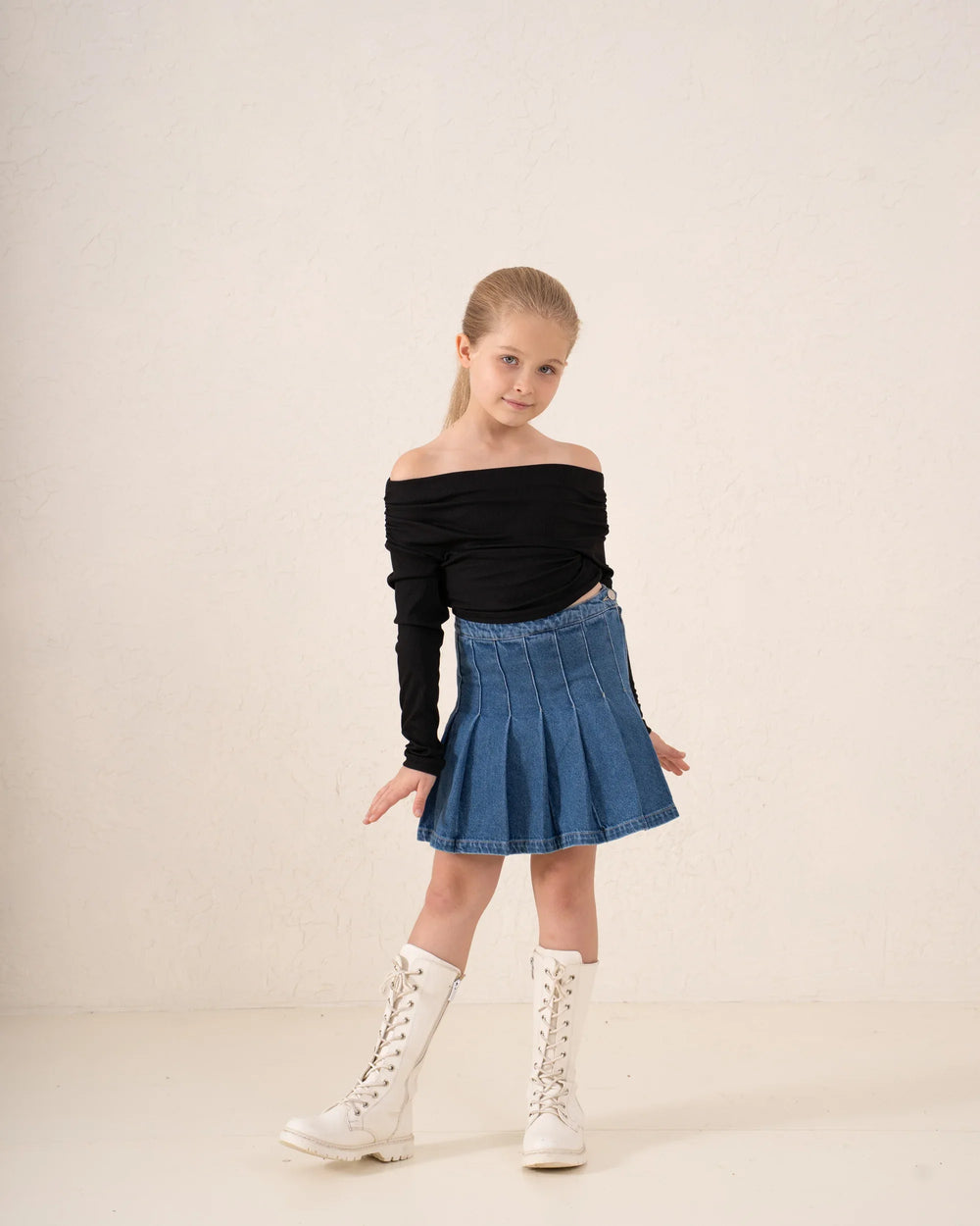 Off-Shoulder Ribbed Top - Venti