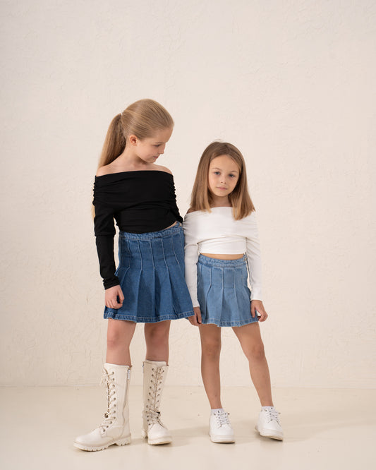 Off-Shoulder Ribbed Top