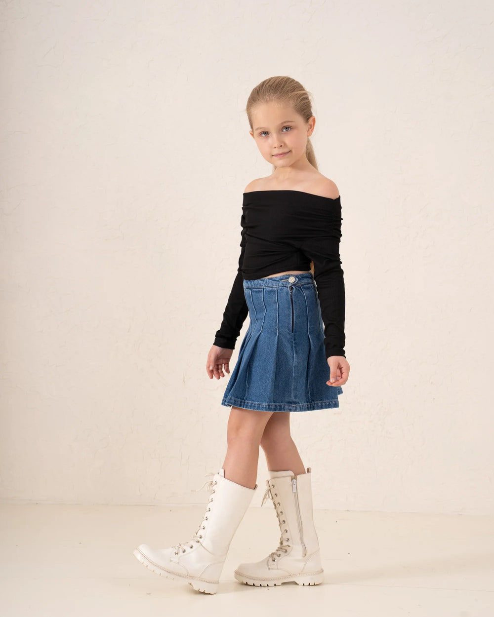 Off-Shoulder Ribbed Top - Venti