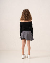 Off-Shoulder Ribbed Top