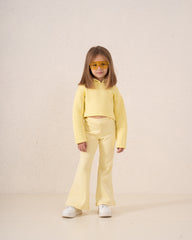 Girl cropped textured