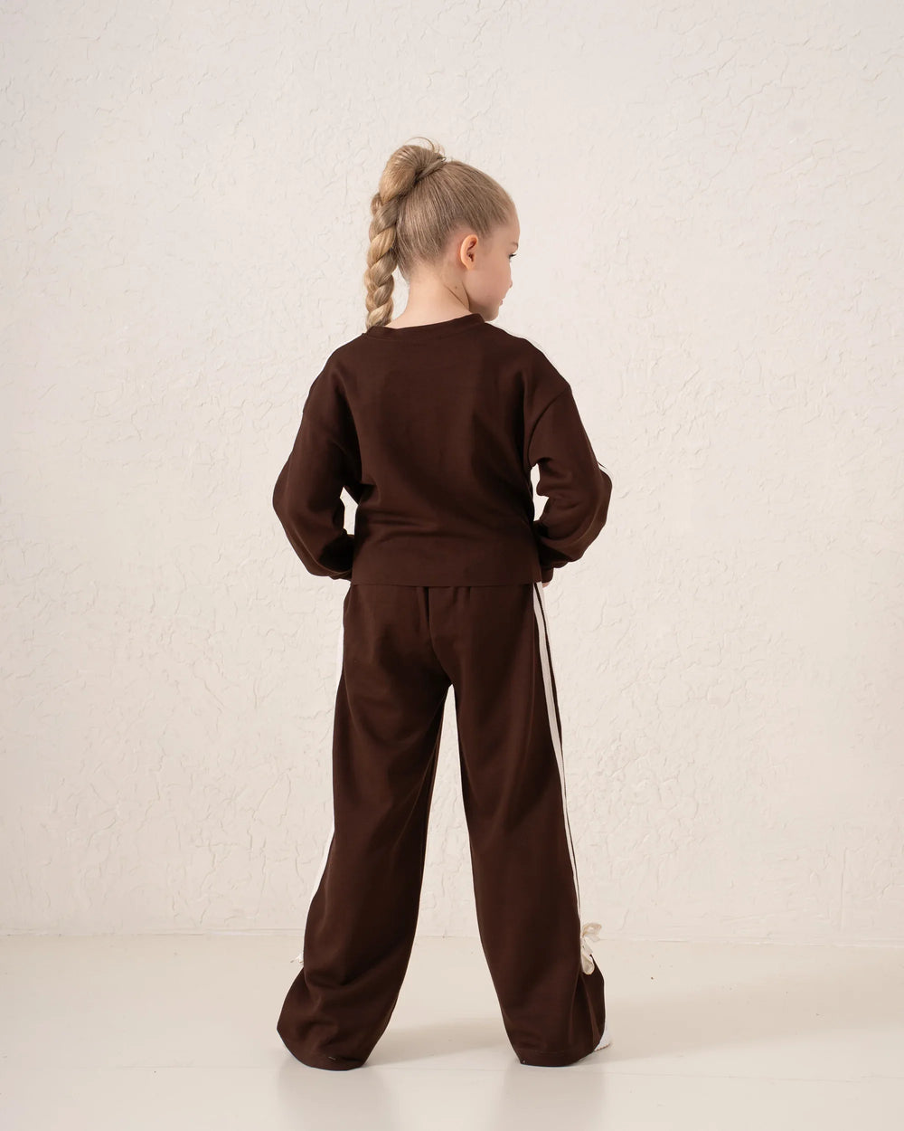 Striped Wide-Leg Pants With Bow Ties - Venti