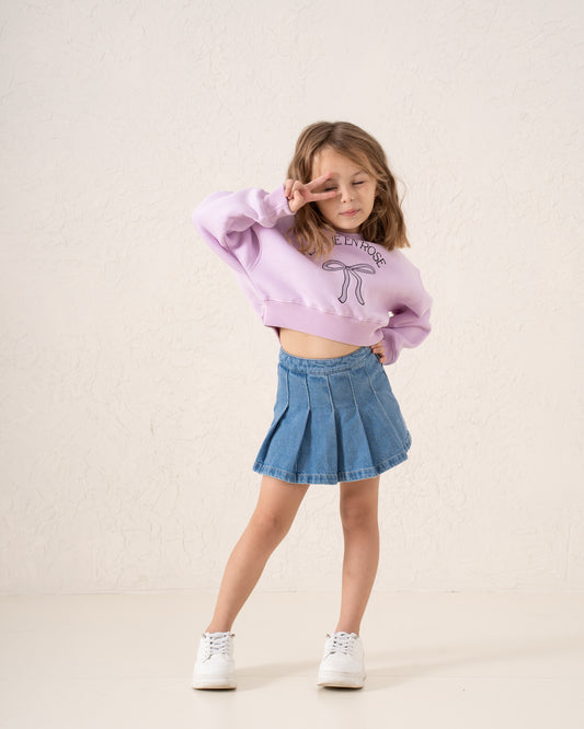 La Vie En Rose - Bow Graphic Sweatshirt