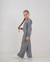 Soft Ribbed Hooded Top