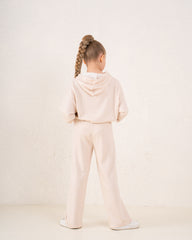 Soft Ribbed Hooded Top