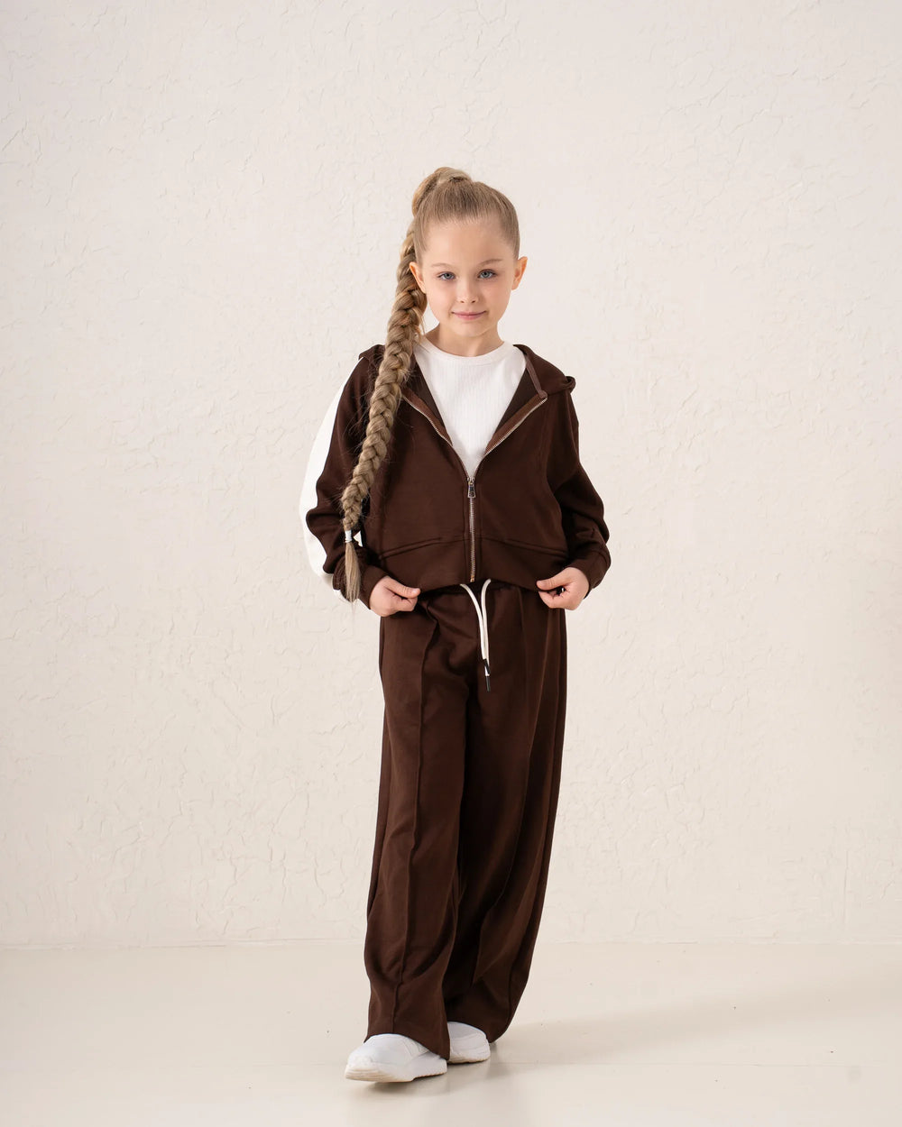 Double-Waist Wide-Leg Track Pants - Venti