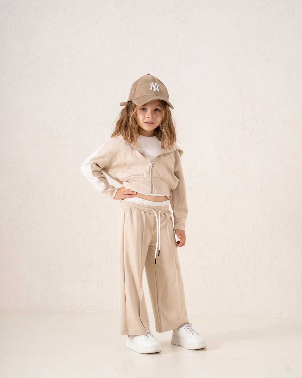 Double-Waist Wide-Leg Track Pants - Venti