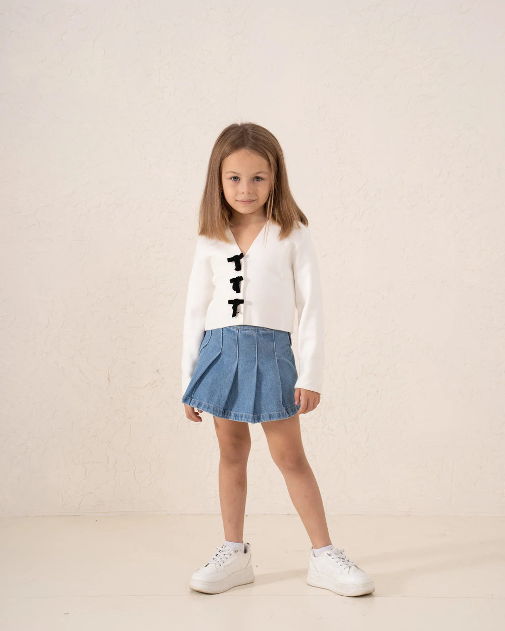 Bow Detail Knit Cardigan - Venti