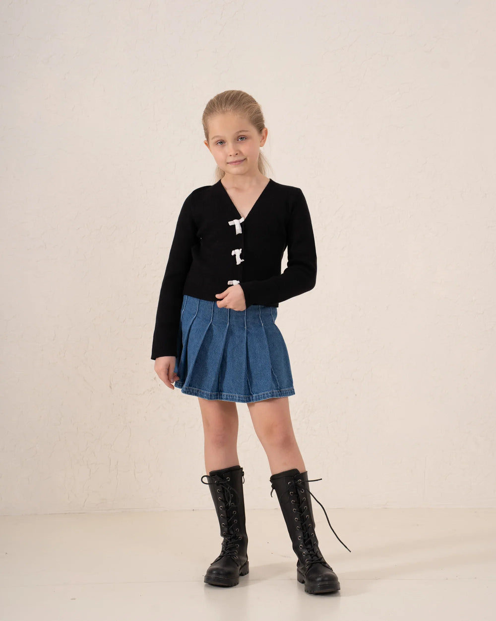Bow Detail Knit Cardigan - Venti